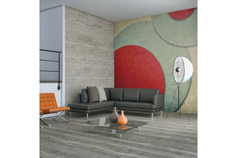 FOTOTAPET Cirklar Retro Stil 400x309, Artgeist sp. z o. o.