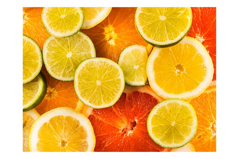 Fototapet Citrus Fruits 250x193 - Artgeist sp. z o. o. - Inredning & dekor - Väggdekor - Tapeter & tapettillbehör - Fototapeter