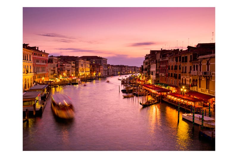 FOTOTAPET City Of Lovers Venedig Nattetid 250x193 - Artgeist sp. z o. o. - Inredning & dekor - Väggdekor - Tapeter & tapettillbehör - Fototapeter