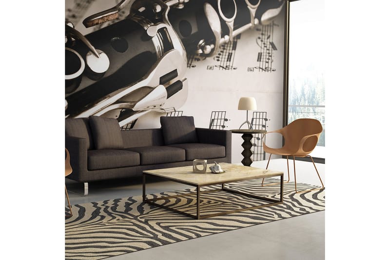 FOTOTAPET Clarinet And Music Notes 400x309, Artgeist sp. z o. o.