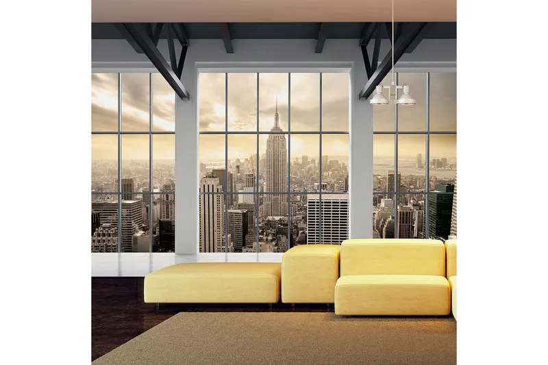 FOTOTAPET Clouds Over New York City 200x140, Artgeist sp. z o. o.