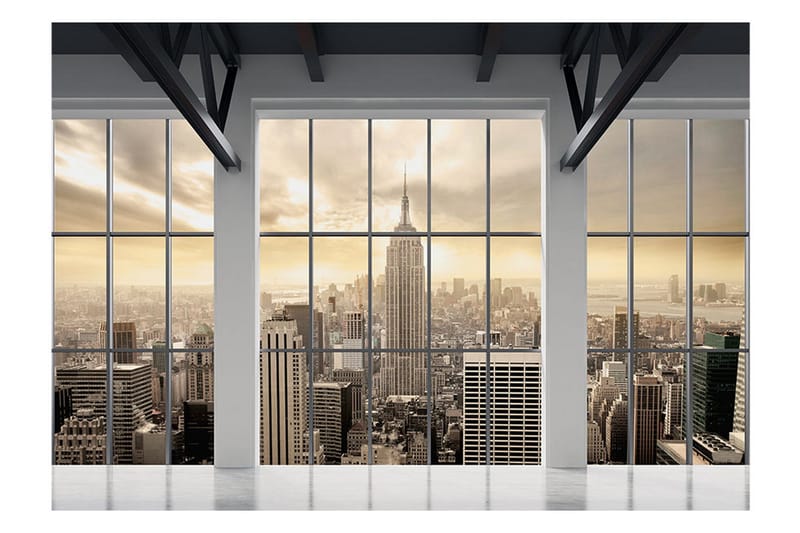 FOTOTAPET Clouds Over New York City 200x140 - Artgeist sp. z o. o. - Inredning & dekor - Väggdekor - Tapeter & tapettillbehör - Fototapeter