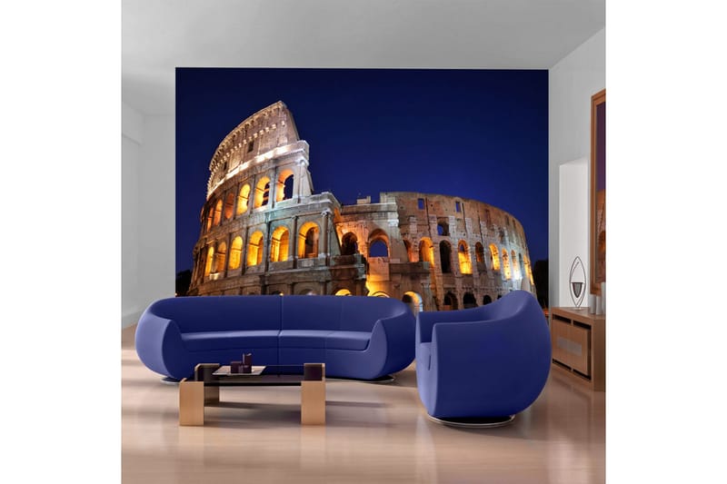 Fototapet Colloseum På Natten 250x193 - Artgeist sp. z o. o. - Inredning & dekor - Väggdekor - Tapeter & tapettillbehör - Fototapeter