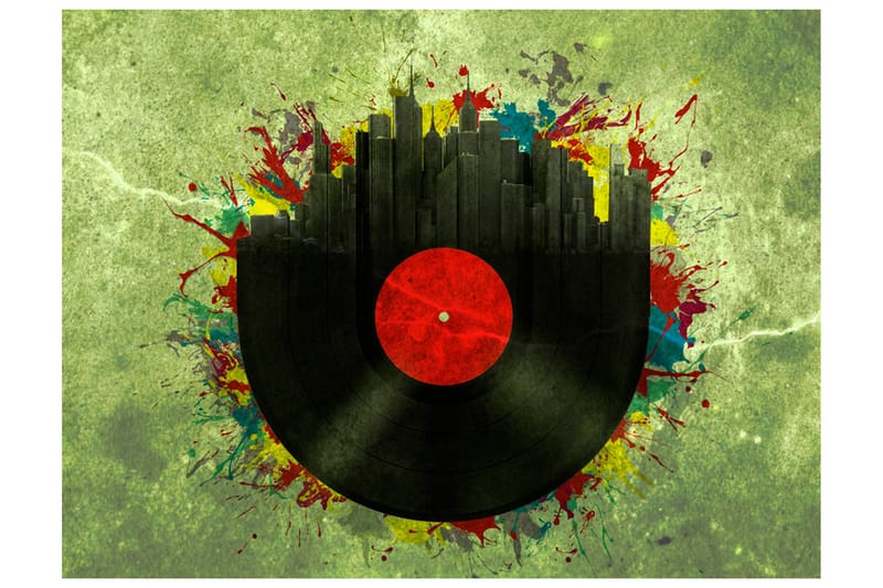 FOTOTAPET Colorful Melodies Of The City 300x231, Artgeist sp. z o. o.