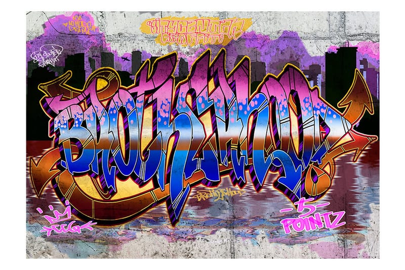 Fototapet Colorful Mural 350x245, Artgeist sp. z o. o.