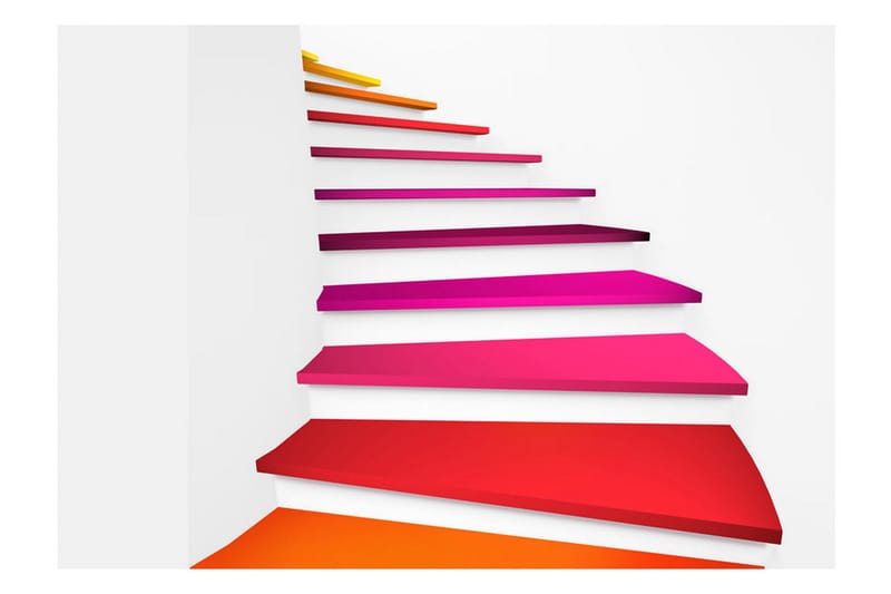Fototapet Colorful Stairs 250x175 - Artgeist sp. z o. o. - Inredning & dekor - Väggdekor - Tapeter & tapettillbehör - Fototapeter