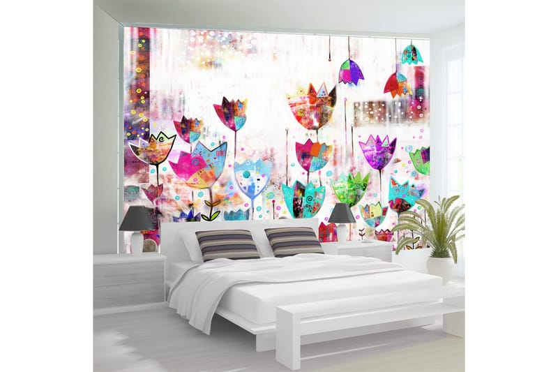Fototapet Colorful Tulips 150x105 - Artgeist sp. z o. o. - Inredning & dekor - Väggdekor - Tapeter & tapettillbehör - Fototapeter