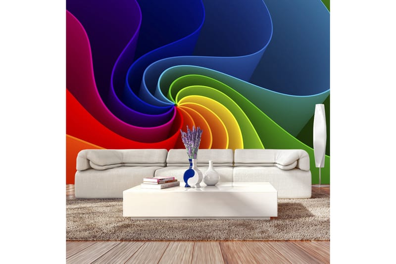 FOTOTAPET Colorful Pinwheel 200x140 - Artgeist sp. z o. o. - Inredning & dekor - Väggdekor - Tapeter & tapettillbehör - Fototapeter