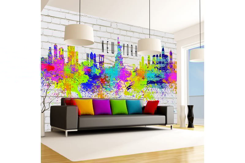 FOTOTAPET Colors Of New York 150x105 - Artgeist sp. z o. o. - Inredning & dekor - Väggdekor - Tapeter & tapettillbehör - Fototapeter