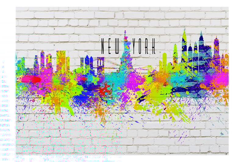 FOTOTAPET Colors Of New York 200x140 - Artgeist sp. z o. o. - Inredning & dekor - Väggdekor - Tapeter & tapettillbehör - Fototapeter