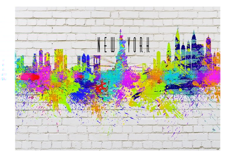 Fototapet Colors Of New York 300x210 - Artgeist sp. z o. o. - Inredning & dekor - Väggdekor - Tapeter & tapettillbehör - Fototapeter