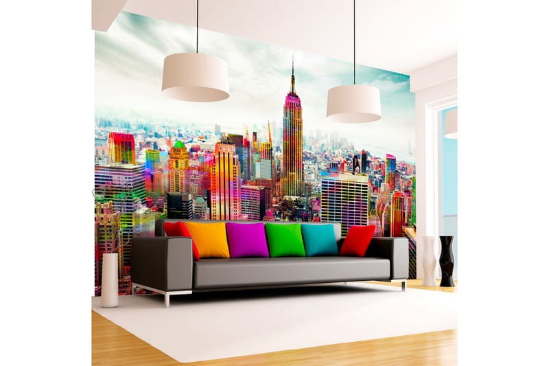 FOTOTAPET Colors Of New York City 150x105 - Artgeist sp. z o. o. - Inredning & dekor - Väggdekor - Tapeter & tapettillbehör - Fototapeter