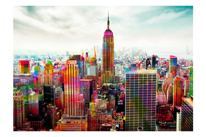 FOTOTAPET Colors Of New York City 150x105 - Artgeist sp. z o. o. - Inredning & dekor - Väggdekor - Tapeter & tapettillbehör - Fototapeter