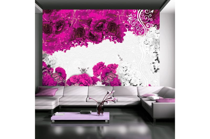 FOTOTAPET Colors Of Spring Fuchsia 200x140 - Artgeist sp. z o. o. - Inredning & dekor - Väggdekor - Tapeter & tapettillbehör - Fototapeter