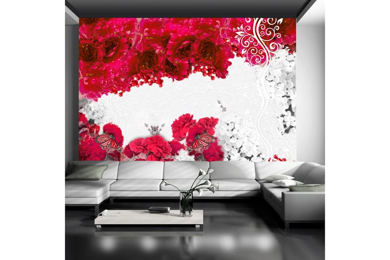FOTOTAPET Colors Of Spring Red 150x105 - Artgeist sp. z o. o. - Inredning & dekor - Väggdekor - Tapeter & tapettillbehör - Fototapeter