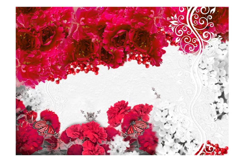 FOTOTAPET Colors Of Spring Red 150x105 - Artgeist sp. z o. o. - Inredning & dekor - Väggdekor - Tapeter & tapettillbehör - Fototapeter