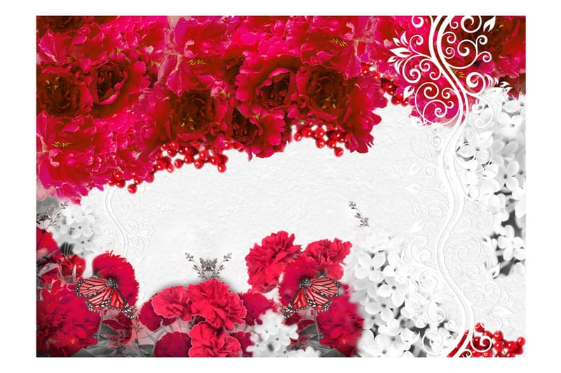 Fototapet Colors Of Spring Red 400x280 - Artgeist sp. z o. o. - Inredning & dekor - Väggdekor - Tapeter & tapettillbehör - Fototapeter