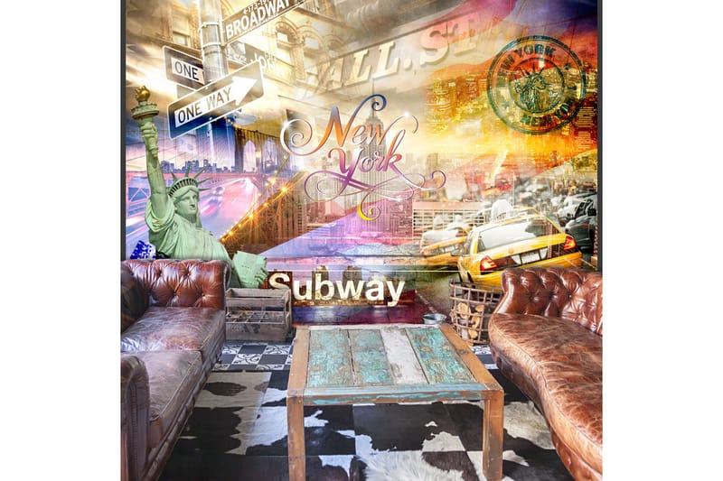 FOTOTAPET Colorsof NYC 300x210 - Artgeist sp. z o. o. - Inredning & dekor - Väggdekor - Tapeter & tapettillbehör - Fototapeter