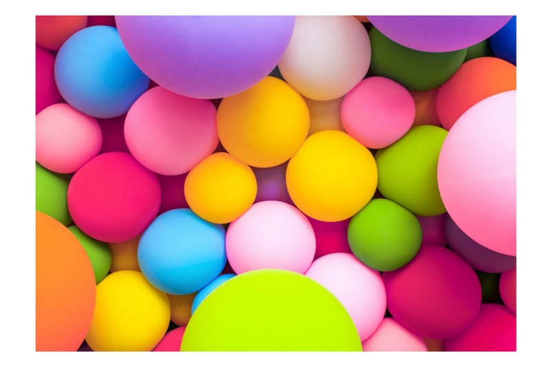 Fototapet Colourful Balls 350x245 - Artgeist sp. z o. o. - Inredning & dekor - Väggdekor - Tapeter & tapettillbehör - Fototapeter