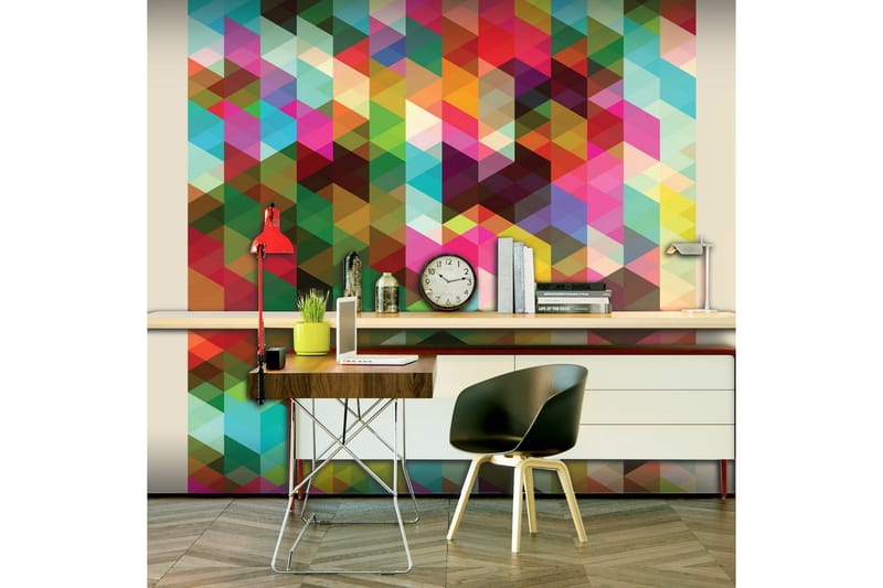 FOTOTAPET Colourful Geometry 300x231 - Artgeist sp. z o. o. - Inredning & dekor - Väggdekor - Tapeter & tapettillbehör - Fototapeter