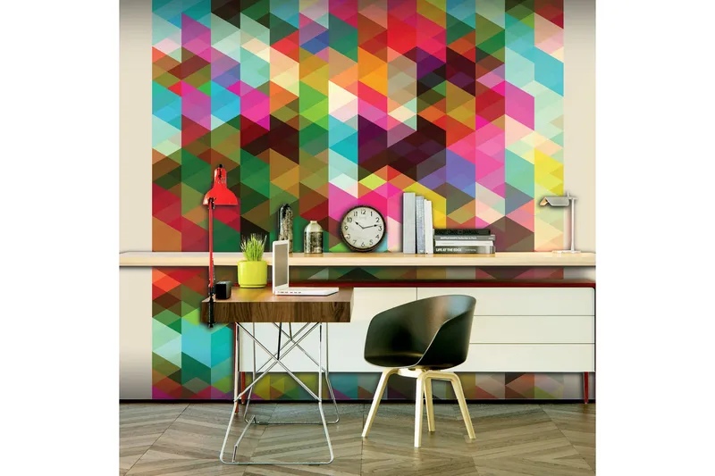 FOTOTAPET Colourful Geometry 400x309, Artgeist sp. z o. o.