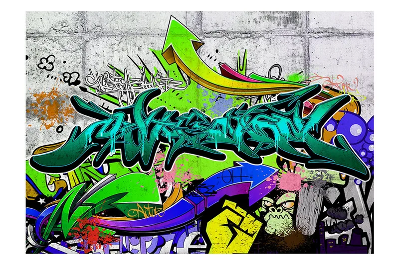 Fototapet Colours Of A City 250x175 - Artgeist sp. z o. o. - Inredning & dekor - Väggdekor - Tapeter & tapettillbehör - Fototapeter