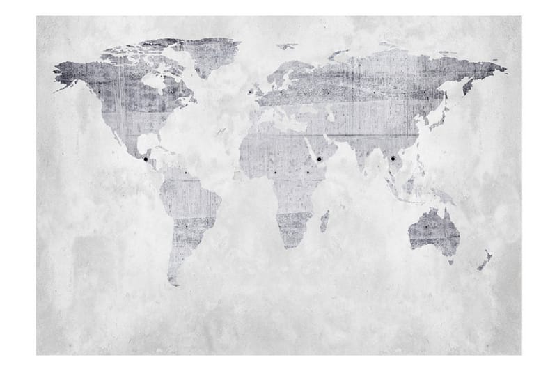 FOTOTAPET Concrete Map 300x210 - Artgeist sp. z o. o. - Inredning & dekor - Väggdekor - Tapeter & tapettillbehör - Fototapeter