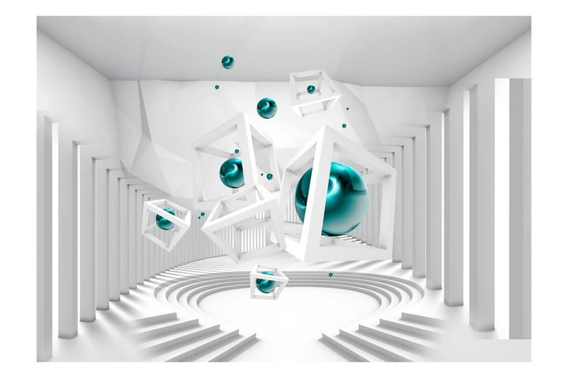 Fototapet Corridor Of Geometry 100x70 - Artgeist sp. z o. o. - Inredning & dekor - Väggdekor - Tapeter & tapettillbehör - Fototapeter