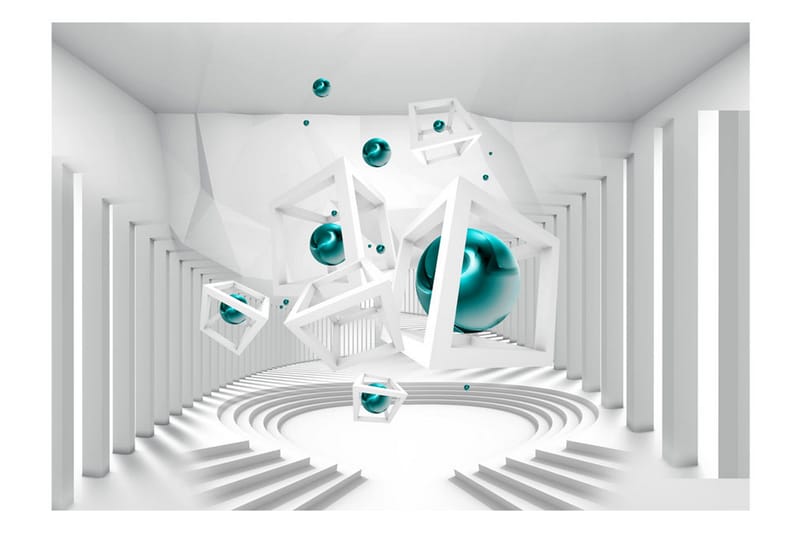 FOTOTAPET Corridor Of Geometry 400x280 - Artgeist sp. z o. o. - Inredning & dekor - Väggdekor - Tapeter & tapettillbehör - Fototapeter