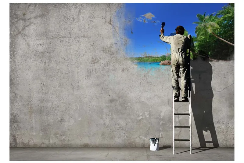 FOTOTAPET Creative Process 350x245 - Artgeist sp. z o. o. - Inredning & dekor - Väggdekor - Tapeter & tapettillbehör - Fototapeter