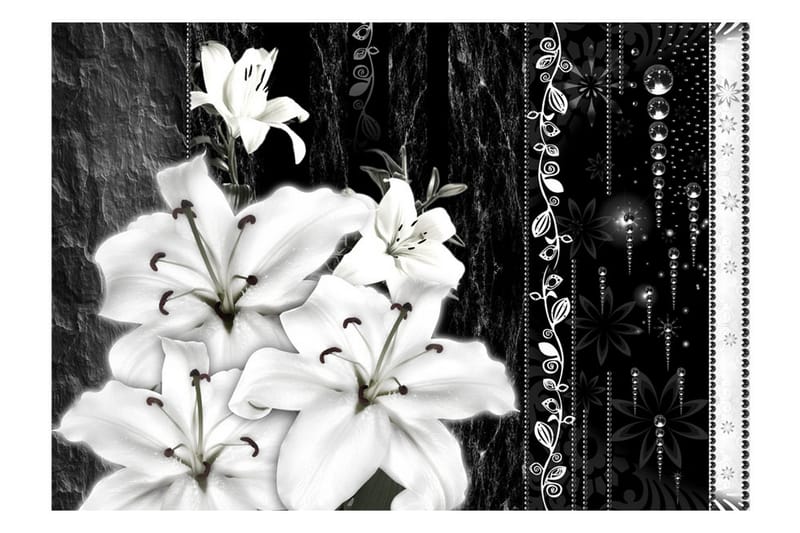 FOTOTAPET Crying Lilies 150x105 - Artgeist sp. z o. o. - Inredning & dekor - Väggdekor - Tapeter & tapettillbehör - Fototapeter