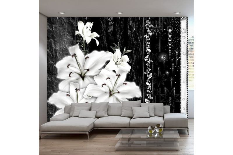 FOTOTAPET Crying Lilies 150x105 - Artgeist sp. z o. o. - Inredning & dekor - Väggdekor - Tapeter & tapettillbehör - Fototapeter