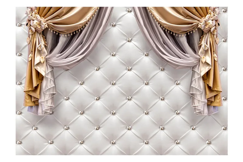 Fototapet Curtain Of Luxury 400x280 - Artgeist sp. z o. o. - Inredning & dekor - Väggdekor - Tapeter & tapettillbehör - Fototapeter