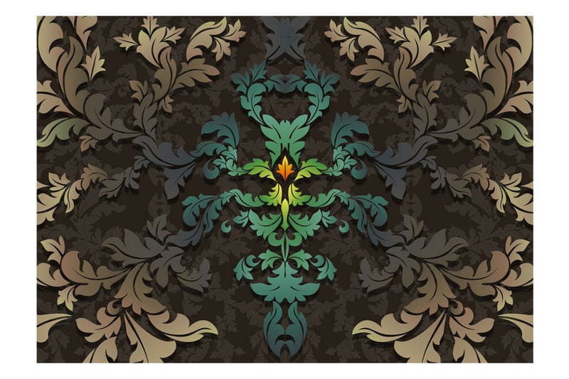 FOTOTAPET Dancing Leaves 150x105 - Artgeist sp. z o. o. - Inredning & dekor - Väggdekor - Tapeter & tapettillbehör - Fototapeter