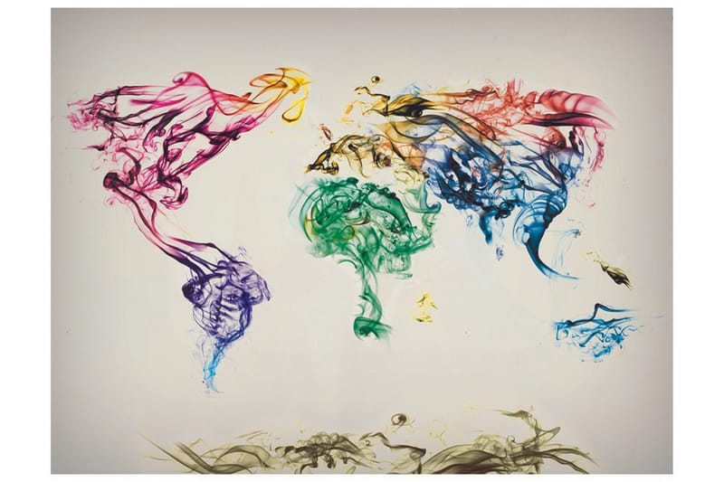 Fototapet Dancing Smoke Trails 200x154 - Artgeist sp. z o. o. - Inredning & dekor - Väggdekor - Tapeter & tapettillbehör - Fototapeter