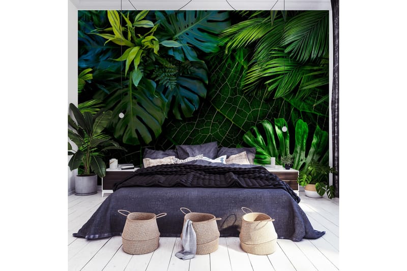 Fototapet Dark Jungle 400x280 - Artgeist sp. z o. o. - Inredning & dekor - Väggdekor - Tapeter & tapettillbehör - Fototapeter