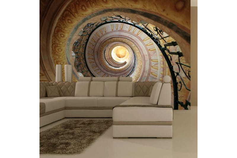 Fototapet Decorative Spiral Stairs 250x193 - Artgeist sp. z o. o. - Inredning & dekor - Väggdekor - Tapeter & tapettillbehör - Fototapeter