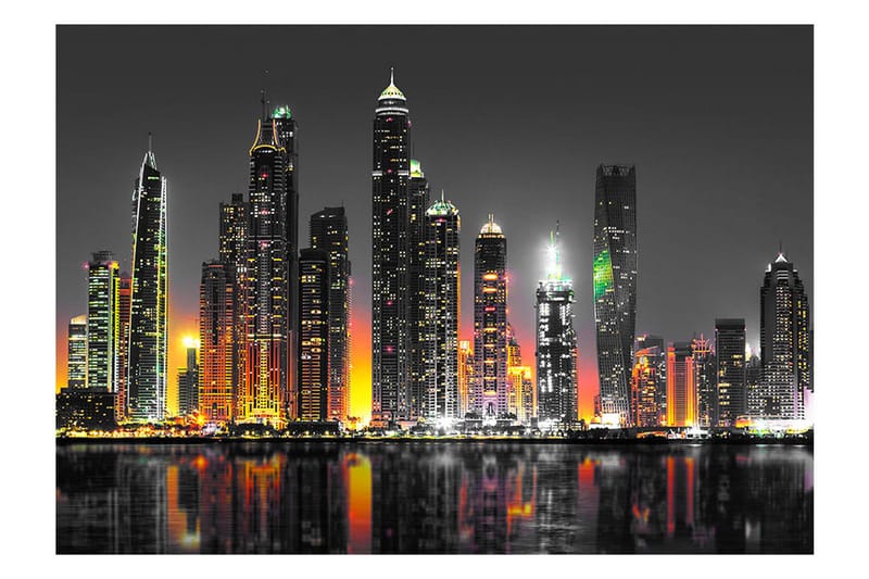 Fototapet Desert City Dubai 150x105 - Artgeist sp. z o. o. - Inredning & dekor - Väggdekor - Tapeter & tapettillbehör - Fototapeter