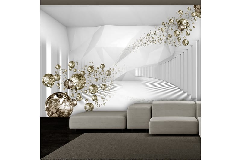FOTOTAPET Diamond Corridor Grey 100x70 - Artgeist sp. z o. o. - Inredning & dekor - Väggdekor - Tapeter & tapettillbehör - Fototapeter