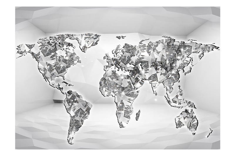 Fototapet Diamond Map 350x245 - Artgeist sp. z o. o. - Inredning & dekor - Väggdekor - Tapeter & tapettillbehör - Fototapeter