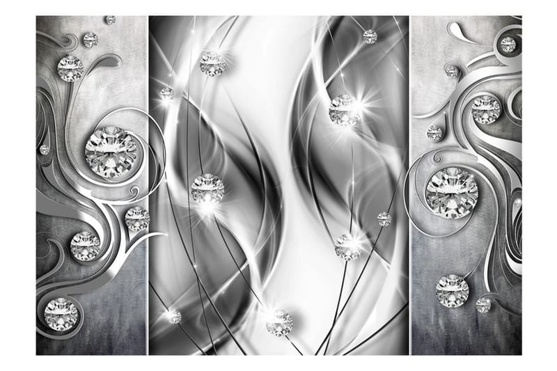 FOTOTAPET Diamonds In Silver 350x245 - Artgeist sp. z o. o. - Inredning & dekor - Väggdekor - Tapeter & tapettillbehör - Fototapeter