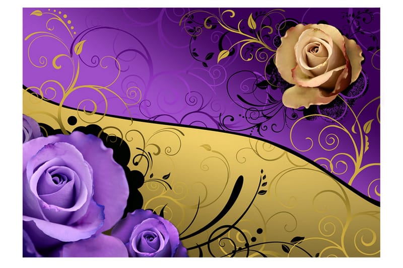 FOTOTAPET Double Elegance 100x70 - Artgeist sp. z o. o. - Inredning & dekor - Väggdekor - Tapeter & tapettillbehör - Fototapeter