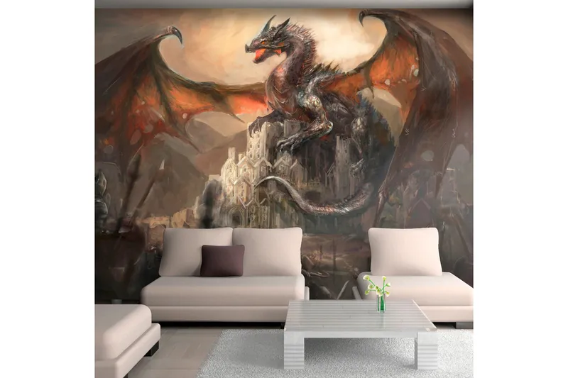 Fototapet Dragon Castle 350x245, Artgeist sp. z o. o.