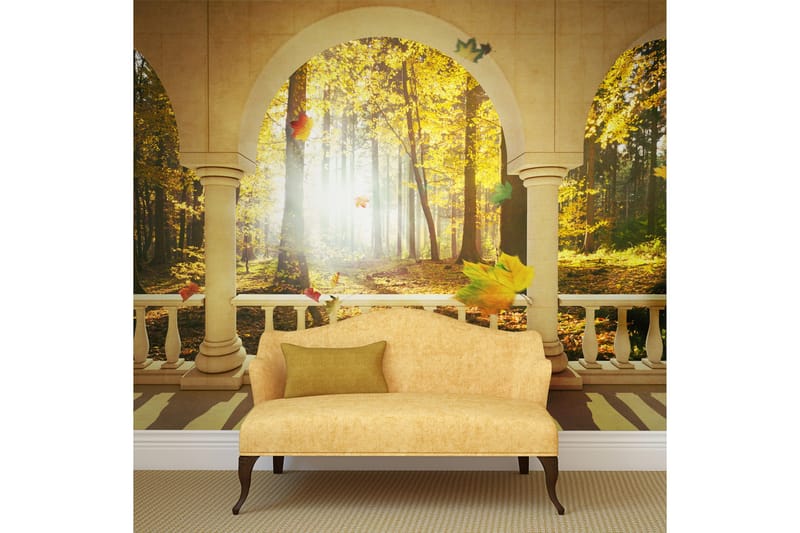 Fototapet Dream About Autumnal Forest 250x193 - Artgeist sp. z o. o. - Inredning & dekor - Väggdekor - Tapeter & tapettillbehör - Fototapeter