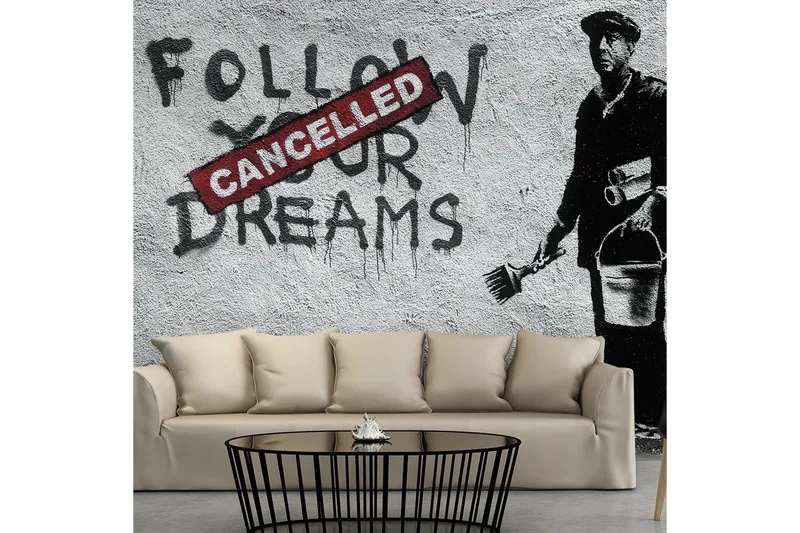 Fototapet Dreams Cancelled Banksy 200x140, Artgeist sp. z o. o.