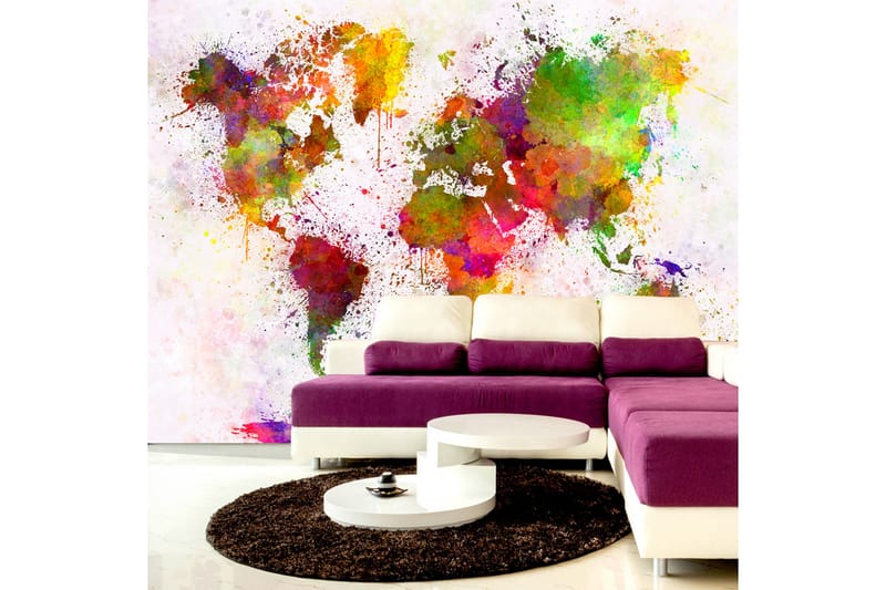 FOTOTAPET Dyed World 250x175 - Artgeist sp. z o. o. - Inredning & dekor - Väggdekor - Tapeter & tapettillbehör - Fototapeter