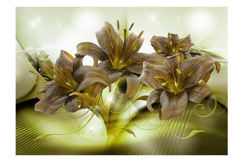 Fototapet Ecstatic Green 300x210 - Artgeist sp. z o. o. - Inredning & dekor - Väggdekor - Tapeter & tapettillbehör - Fototapeter