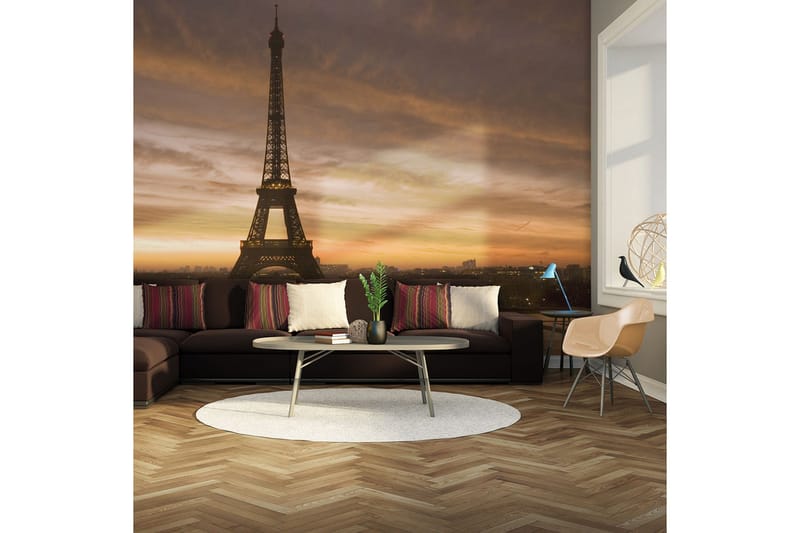 FOTOTAPET Eiffeltornet Gryningen 350x270, Artgeist sp. z o. o.