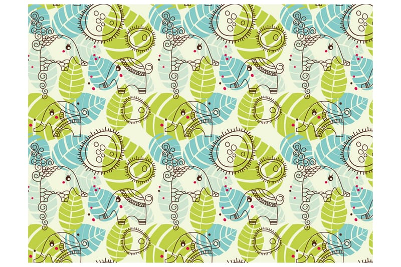 FOTOTAPET Elefanter För Barn 250x193, Artgeist sp. z o. o.