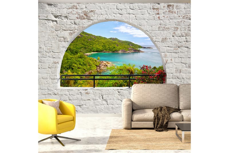 FOTOTAPET Emerald Island 300x210 - Artgeist sp. z o. o. - Inredning & dekor - Väggdekor - Tapeter & tapettillbehör - Fototapeter